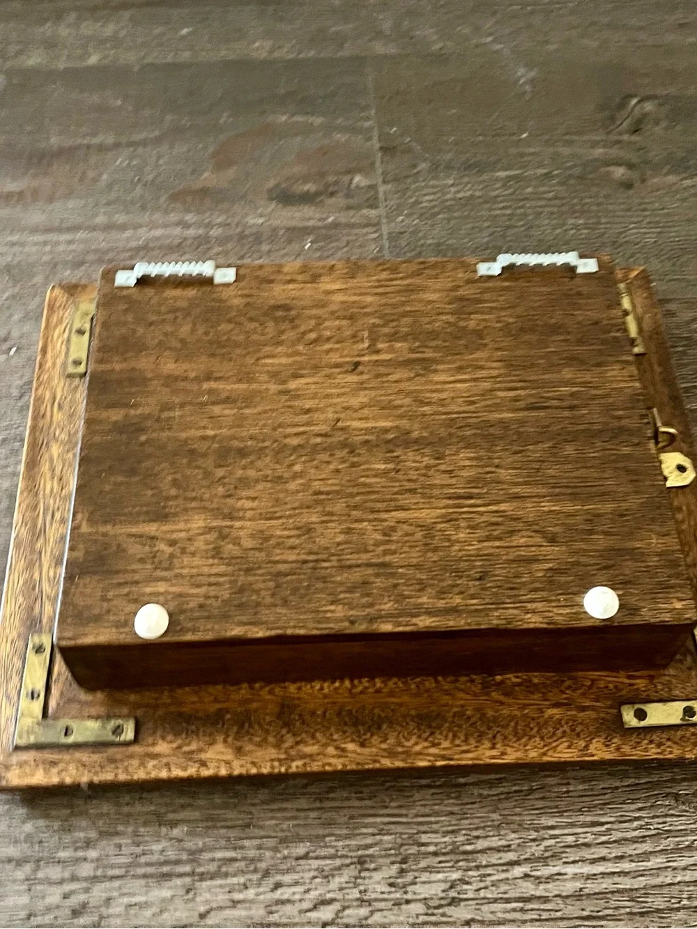 Wood Framed Red Shadow Box Wall Decor